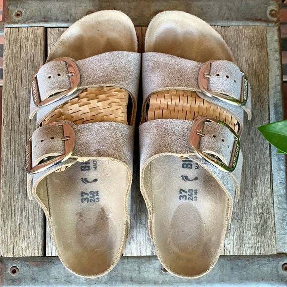 BIRKENSTOCK Arizona Big Buckle Leather Sandals 37 - Picture 4 of 9